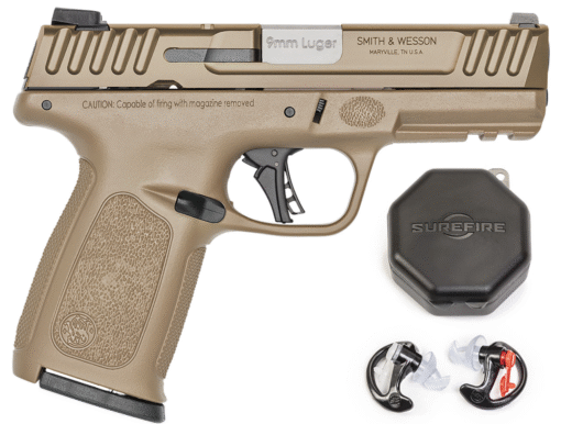 Smith and Wesson SD9 2.0 Flat Dark Earth with Free Surefire EP3 Ear Pro