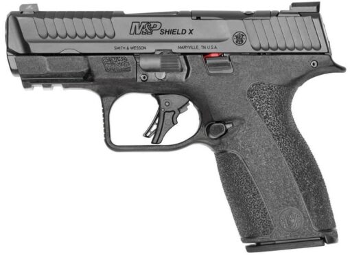 M&P 9 Shield X, 9mm Luger, 3.6" Barrel, NTS, Optics Ready, Front Night Sights, Black, (1) 13-rd & (1) 15-rd wThumb Safety