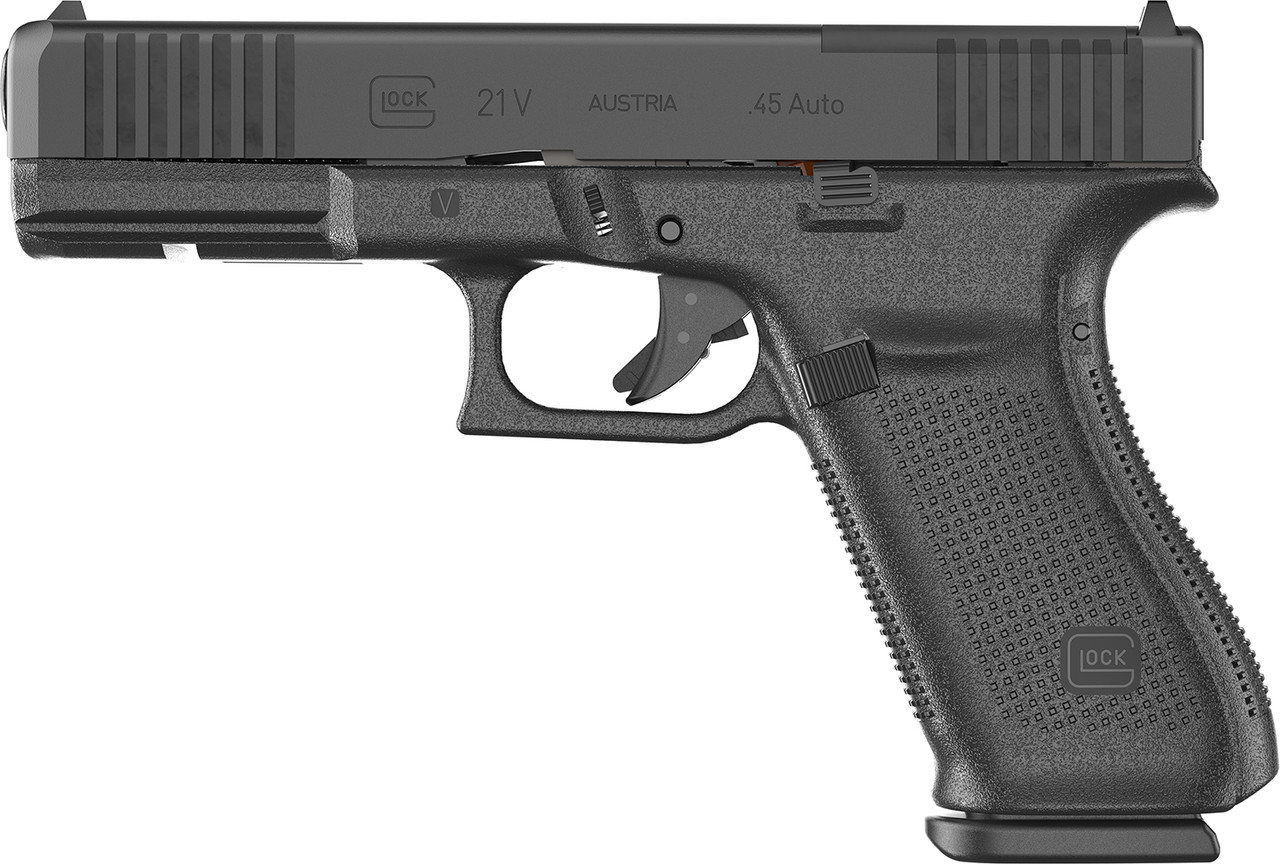Glock 21 Gen5V 45ACP 13+1 4.6" MOS FS 3-13RD MAGS | ACCESSORY RAIL 45 ACP