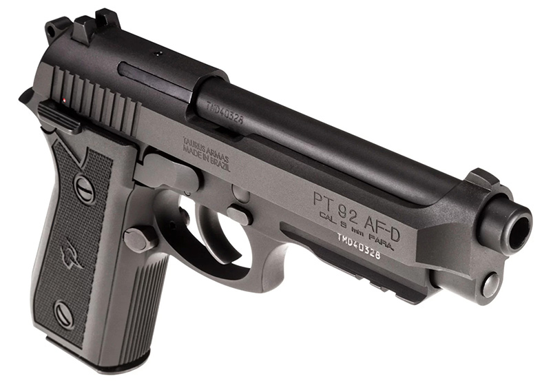 Taurus PT92, 9mm, 5" Barrel, Fixed Sights, Black, 17-rd - Image 3