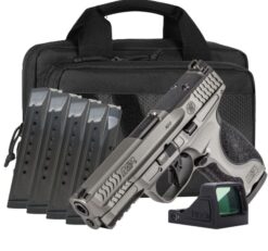 M&P9 M2.0 Metal Bundle, 9mm, 4.25" Barrel, OR, NTS, Viridian RFX 11, Savior Specialist Bag, Tungsten, (5) 17-rd