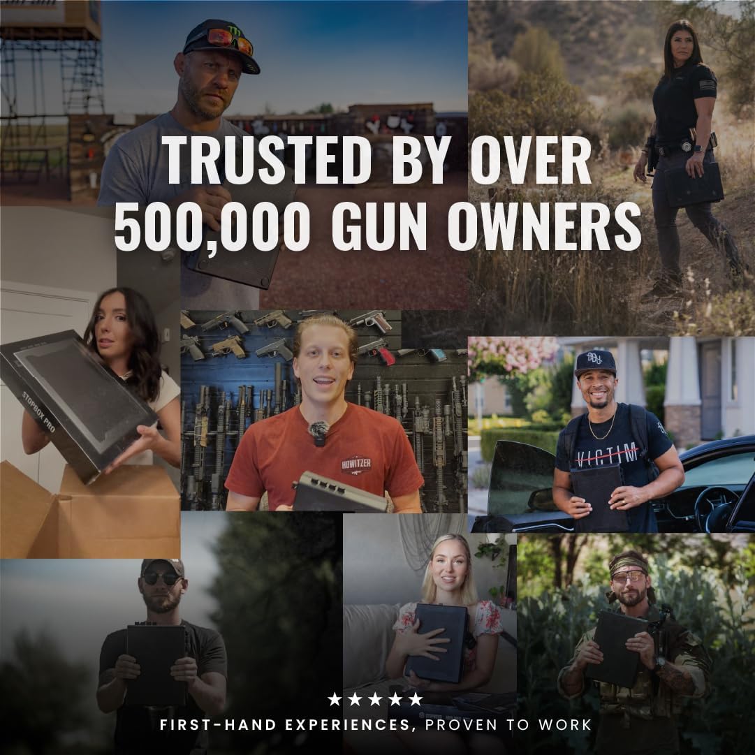 STOPBOX Gun Safe Alternative (Compact Size) - Tactical Handgun Storage, Instant Access Portable Gun Case, TSA Compliant Gun Lock Box for Quick Handgun Access - Image 6