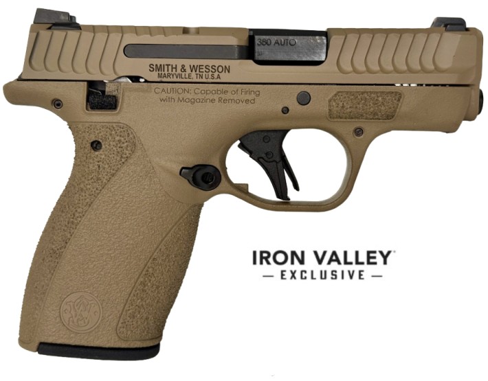 Smith & Wesson Bodyguard 2.0, .380 Auto, 2.75" Barrel, Thumb Safety, FDE, (1) 10-rd & (1) 12-rd, IVS Exclusive